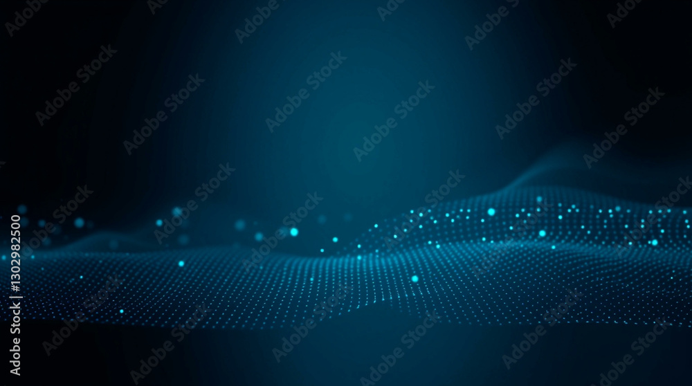 Abstract digital blue wave with glowing particles, futuristic background with smooth flow, ideal for technology, innovation, and virtual design concepts. Abstract digital blue wave with glowing particles, futuristic background with smooth flow, ideal for technology, innovation, and virtual design concepts.