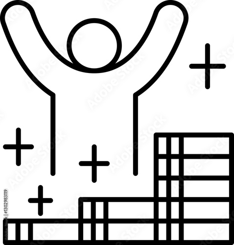 Messaging app interface illustration line icon