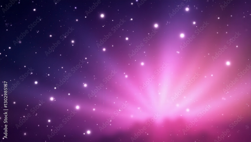 Obraz premium Vibrant Galaxy Light Burst