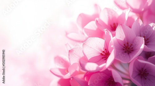 Blooming Pink Hydrangea