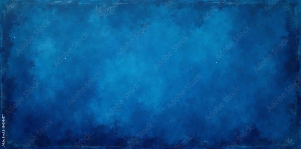 Obraz premium Dark blue canvas with smudged brush strokes, grunge texture, distressed design, abstract, background