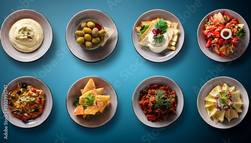 Wallpaper Mural set of icons for restaurant mezze Torontodigital.ca