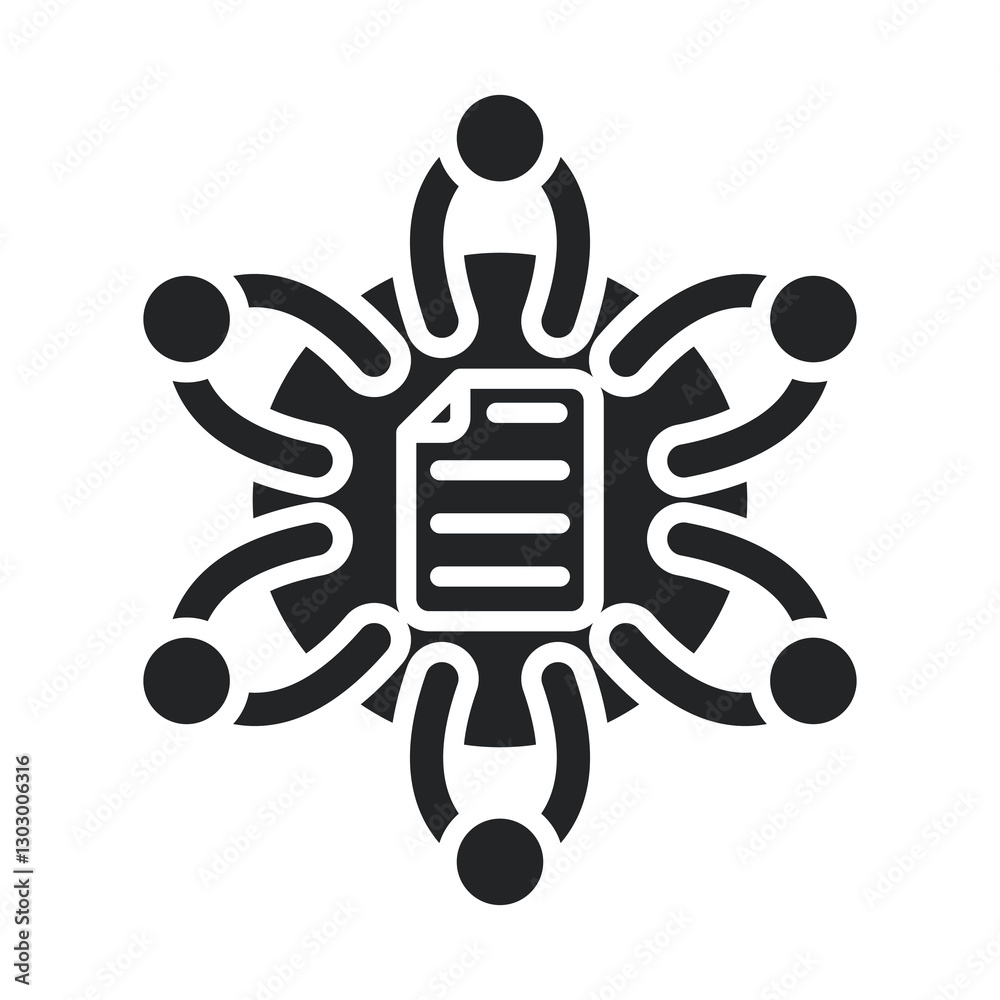 Meeting Icon Glyph Style. Vector Illustration For Graphic Design Meeting Icon Glyph Style. Vector Illustration For Graphic Design