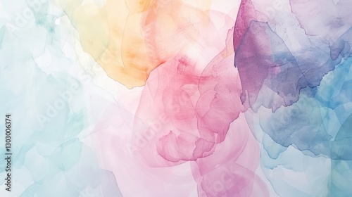 Wallpaper Mural Soft Pastel Watercolor Abstract Background for Creative Projects Torontodigital.ca