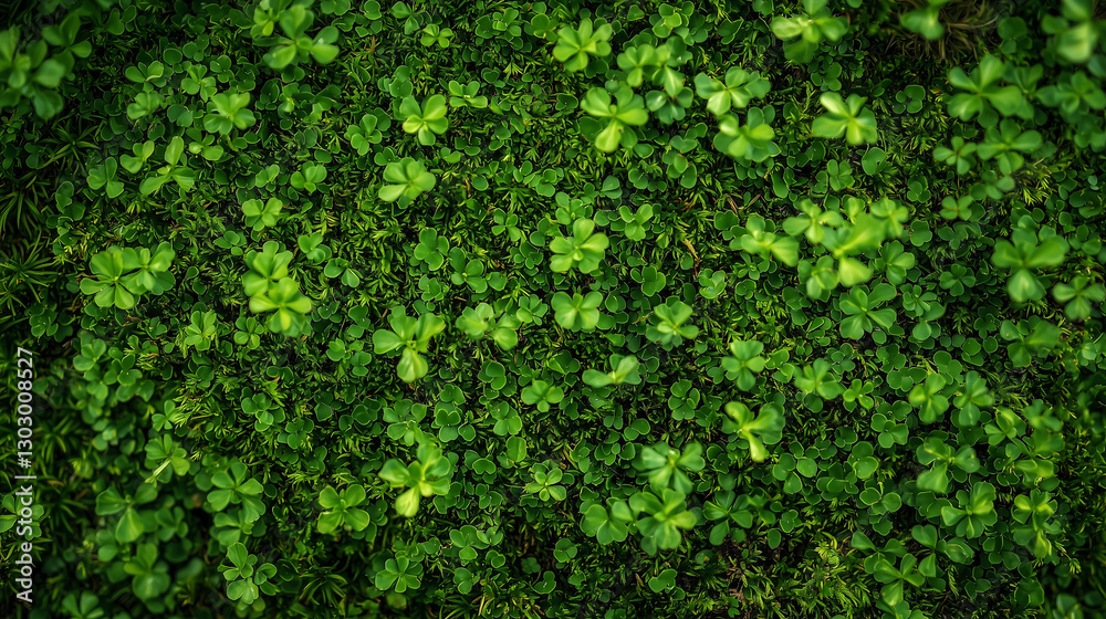 Lush Green Clover Field Background Image Lush Green Clover Field Background Image