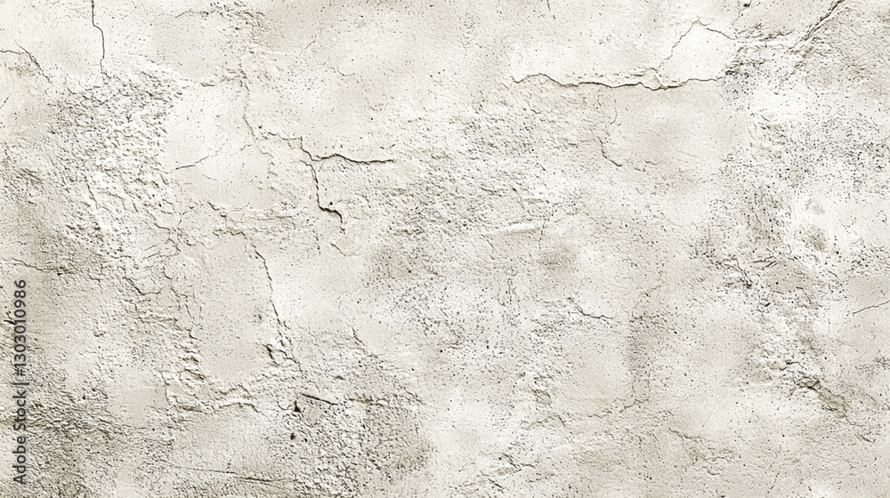 Obraz premium White Cracked Plaster Wall Texture Background