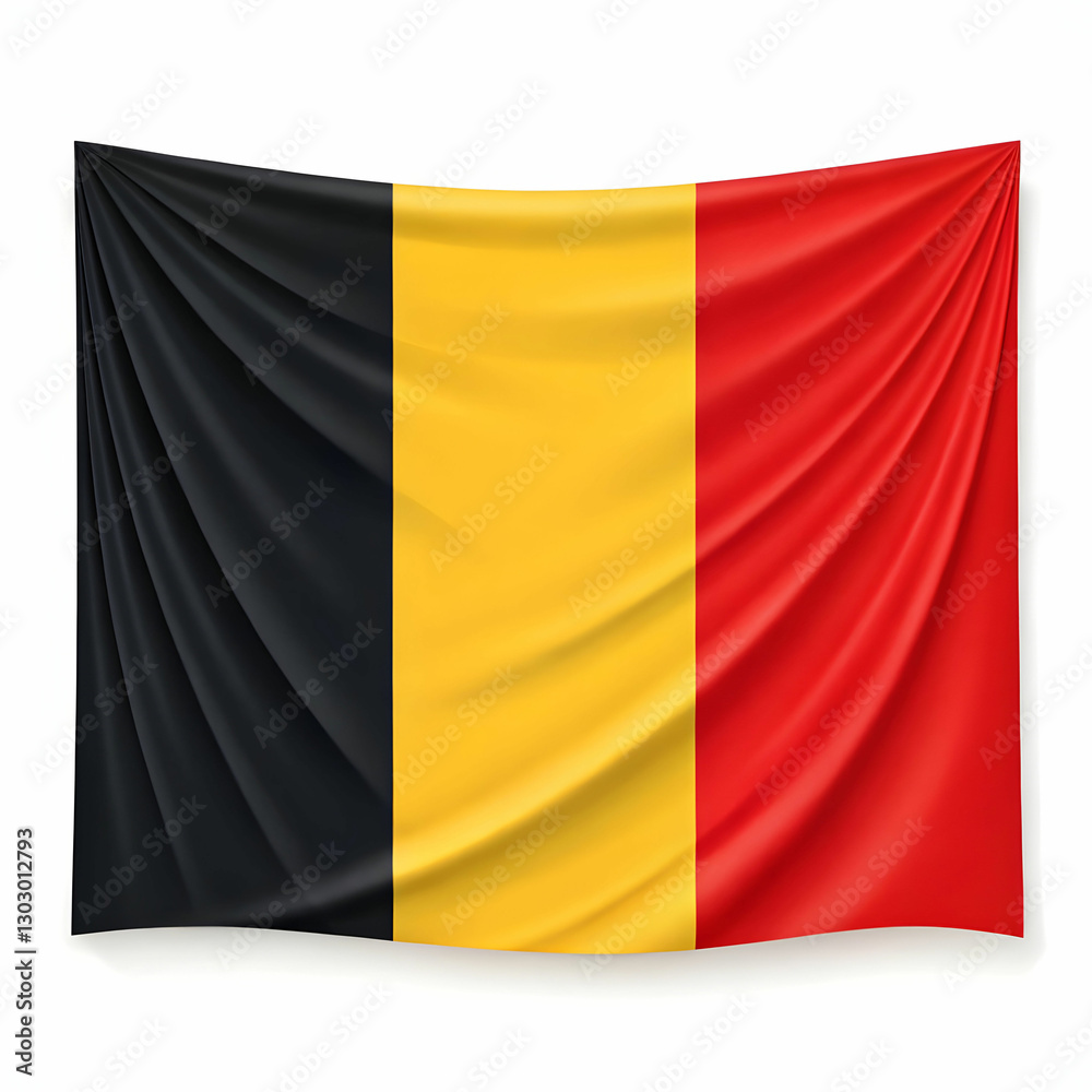 Naklejka premium illustration of belgium flag template