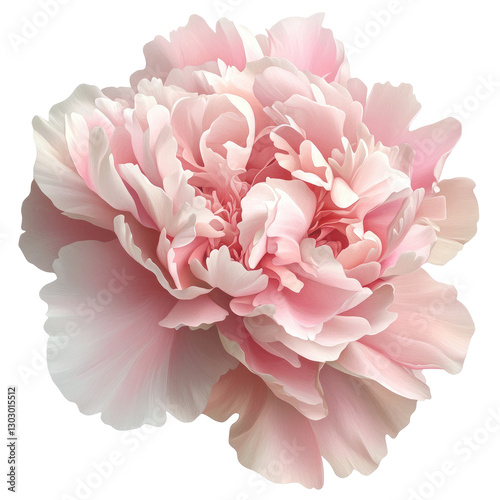 Fototapeta Naklejka Na Ścianę i Meble -  pink peony flower on transparent background