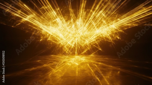 Stage Energy Captured in Concert Silhouettes, Bathed in Bright Yellow Lights