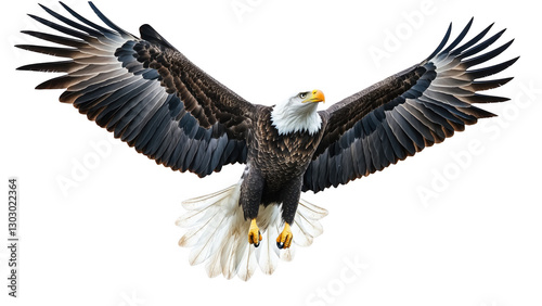 Majestic Bald Eagle in Flight