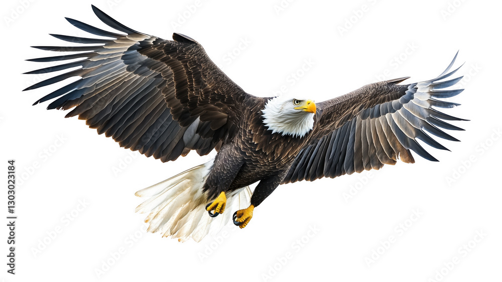 Obraz premium Majestic Bald Eagle in Flight