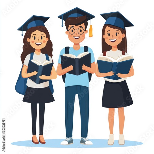 icon for presentation in dark blue colors cartoon white background 12