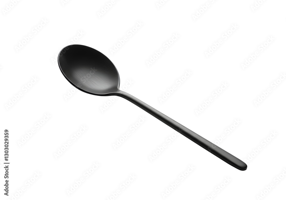 Black Spoon Isolated on a Transparent Background PNG. Black Spoon Isolated on a Transparent Background PNG.