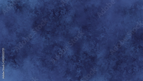 Navy blue abstract watercolor drawing.  watercolor wash aqua painted texture close up, grungy design. 