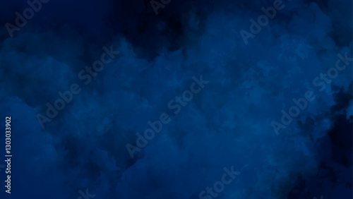 Dark blue smoke background, Moody navy blue watercolor gradient background