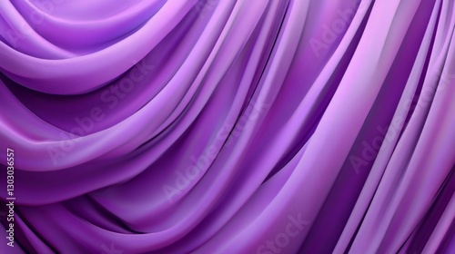 Elegant draped purple fabric with soft folds and textures