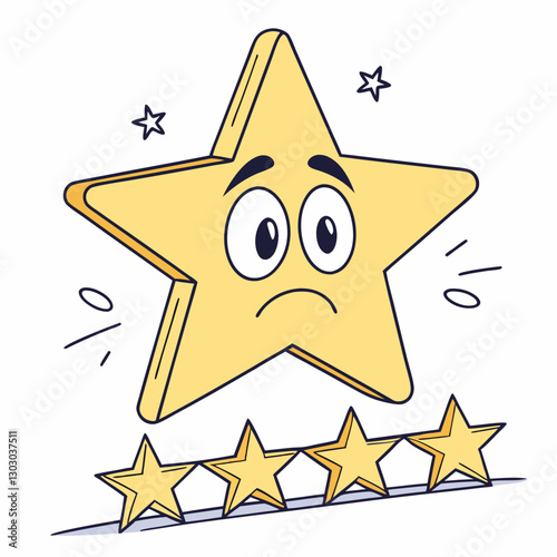 customer satisfaction Survey service concept Consumer give a review from rating star