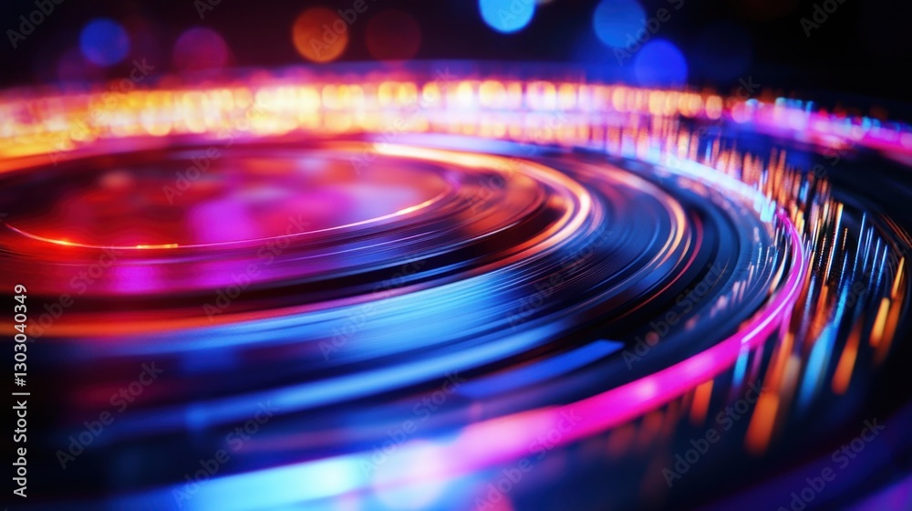 Obraz premium Colorful Abstract Light Patterns in Motion