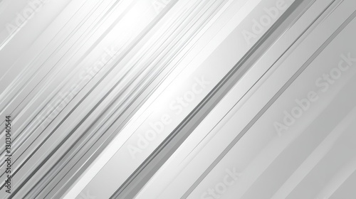 Abstract diagonal silver lines pattern with geometric metallic stripes