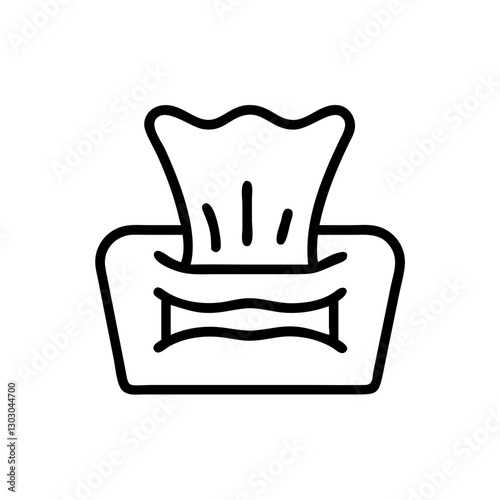 Makeup removing wipes icon on transparent background for beauty and self-care concept
