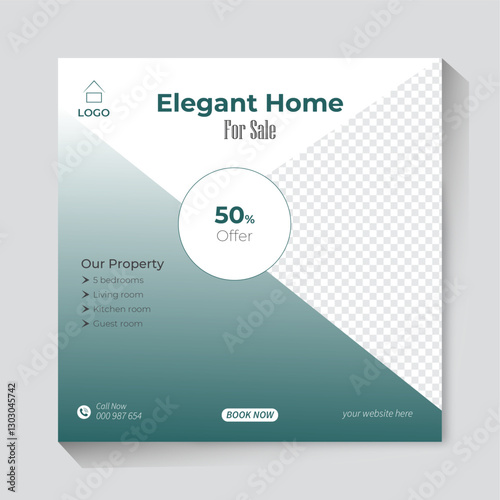 Real Estate social media post design template