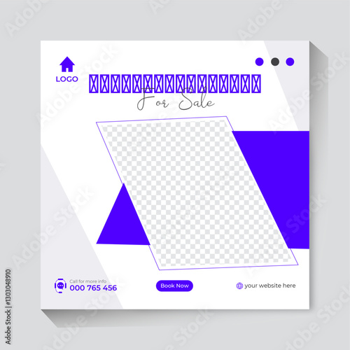Real Estate social media post design template