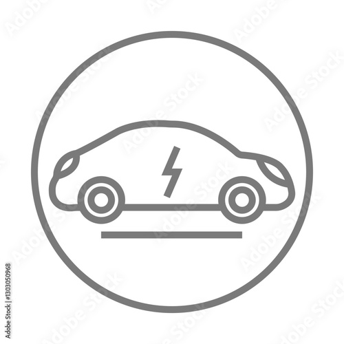 HybridCar icon Design