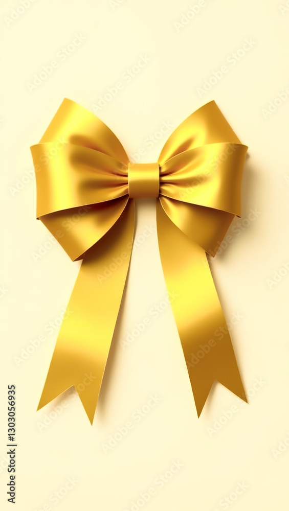 luxurious golden ribbon bow perfect for celebratory occasions luxurious golden ribbon bow perfect for celebratory occasions