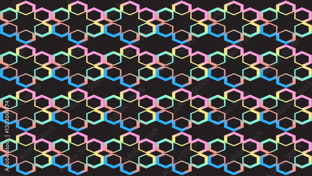 Pastel Hexagon Pattern Pastel Hexagon Pattern