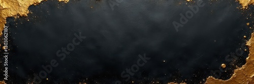 Black metal with gold leaf, heavily textured and worn , distressed, industrial, overlay