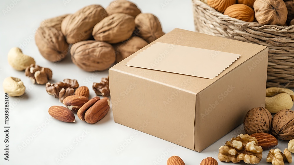 Gift Box of Assorted Nuts: Almonds, Walnuts, and Cashews Gift Box of Assorted Nuts: Almonds, Walnuts, and Cashews