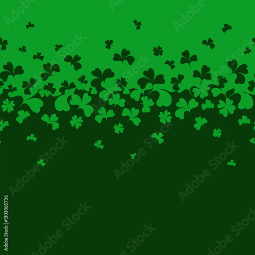 Wallpaper Mural Seamless square border with green Clover. Background for St. Patrick's Day.
 Torontodigital.ca