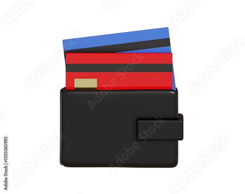 wallet with credit cards