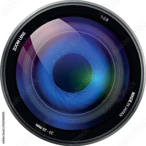 camera focus vector, camera lense, camera focus objective