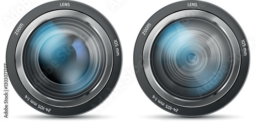 camera focus vector, camera lense, camera focus objective