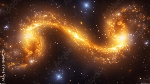 A cosmic bridge of stars and light linking two neighboring galaxies