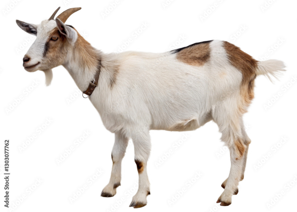 Fototapeta premium Goat isolated on a transparent background.