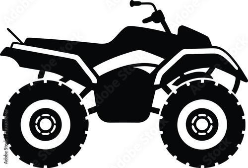 ATV Quad bike  Silhouette vector illustration