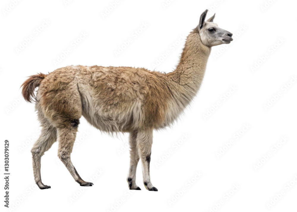 Llama isolated on a transparent background. Llama isolated on a transparent background.
