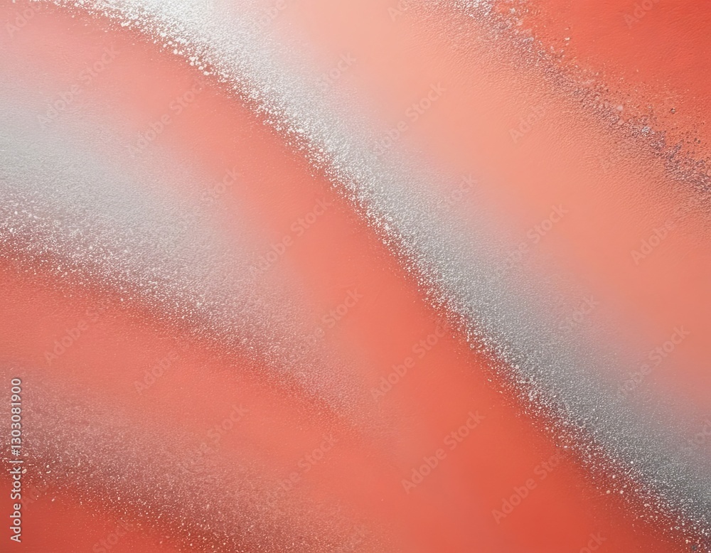 Fototapeta premium Abstract waves in warm tones of coral and silver create a soothing visual flow.
