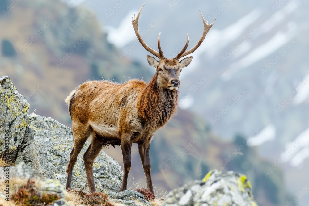 Obraz premium Exploring mountain wildlife hiking adventures in scenic destinations