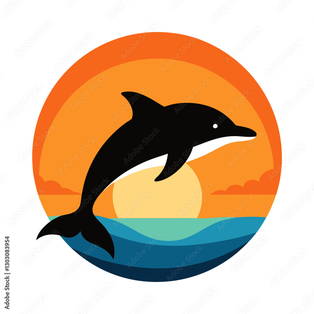 Fototapeta premium dolphin jumping in water