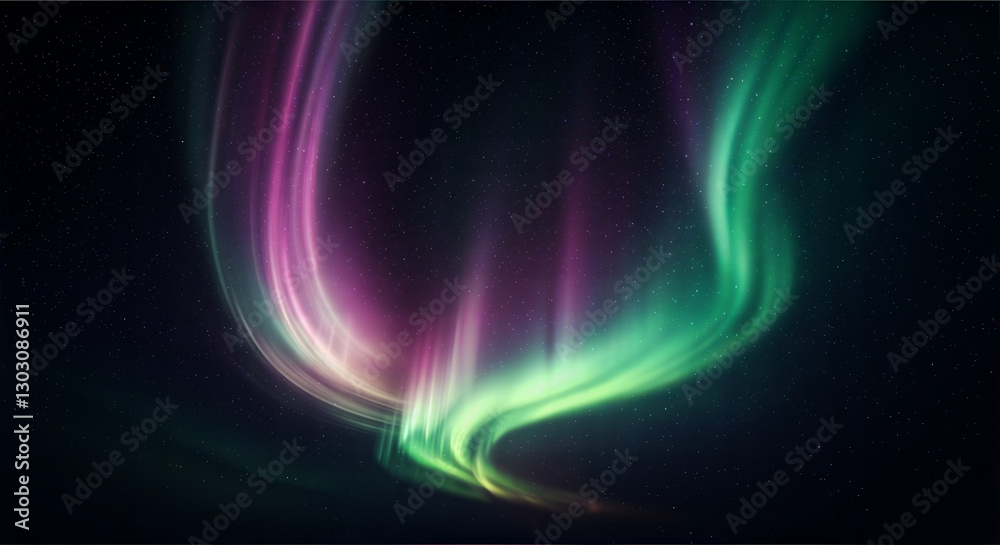 Fototapeta premium Discover the mesmerizing beauty of cosmic waves in these stunning digital artworks. 