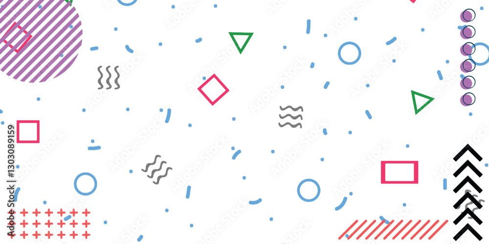 Abstract modern geometric seamless pattern , Geometric shapes background in flat design, Colorful Memphis pattern background , random modern geometrics collection graphic resources abstract shapes Abstract modern geometric seamless pattern , Geometric shapes background in flat design, Colorful Memphis pattern background , random modern geometrics collection graphic resources abstract shapes