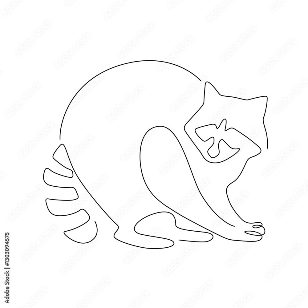 Naklejka premium line art animal