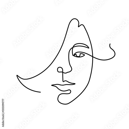 line art female