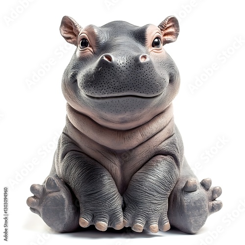 Smiling Hippo Statue: Capturing the essence of the riverine giant in a friendly pose, this charming hippo statue will bring a smile to your face.