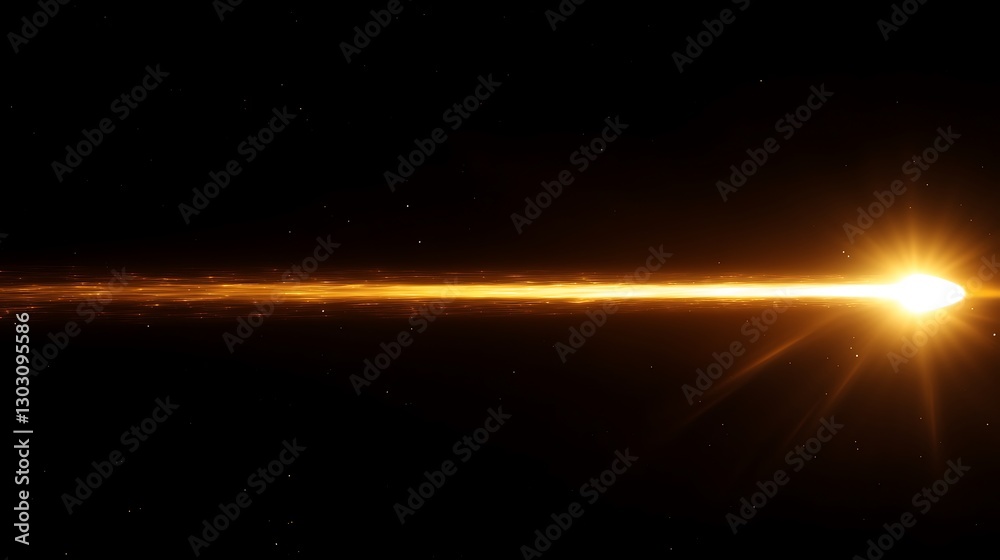 A glowing comet approaching the sun, its tail stretching across the frame A glowing comet approaching the sun, its tail stretching across the frame