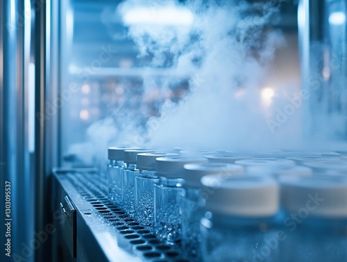 Cryopreserved Biobank Samples in Liquid Nitrogen Vault