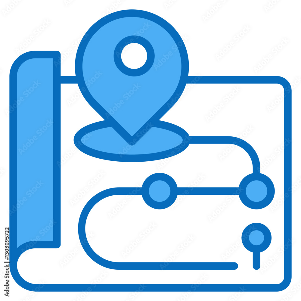 Roadmap Icon For Design Elements